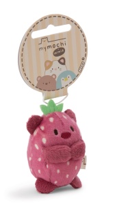 Ursulet de Plus NICI My Mochi Bar Nomo Erdbeere 5cm roz, pentru copii si adulti - Img 4