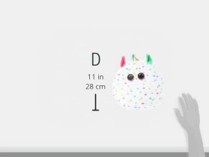 Ursulet de plus TY - Squish a Boo Einhorn Harmony, 20 cm, multicolor - Img 2