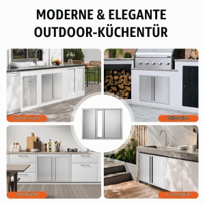 Usa de acces pentru exterior VEVOR BH-010, din otel inoxidabil, 787 x 609 mm - Img 6