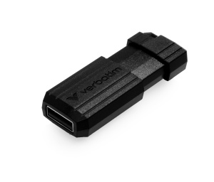 USB Stick Verbatim Pinstripe 128 GB, Negru, cu Schiebemechanismus - Img 3
