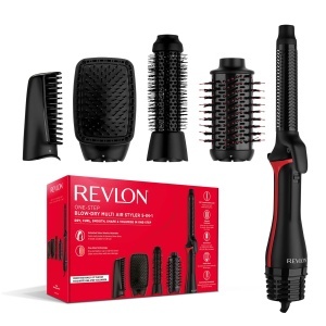 Uscator de par 5-in-1 Revlon RVDR5370, cu 5 capete interschimbabile, pentru volum si coafuri diverse