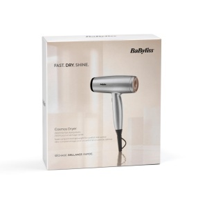 Uscator de par BaByliss Cosmos D580DE, 2100W, cu difuzor, argintiu - Img 7