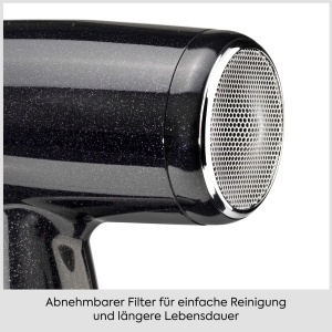 Uscator de par BaByliss Midnight Shine, 2100W, Ioni, cu difuzor, compact - Img 8