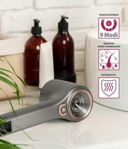 Uscator de par Genius Invictus Hair D7 1600W 5 trepte de temperatura 3 viteze set 5 accesorii - Img 2