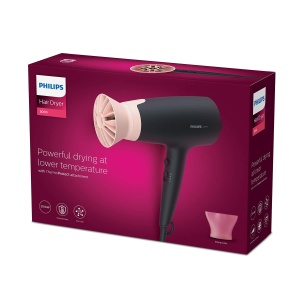 Uscator de par Philips seria 3000 cu atasament ThermoProtect - 2100 W, functie de ionizare, 6 niveluri de caldura si viteza (model BHD350/10) - Img 7