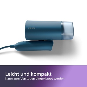 Uscator de par Philips STH300020, 1000 W, Compact, Faltabil, Albastru - Img 5