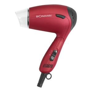 Uscator de par portabil Bomann HTD 8005 CB, 1200W, 2 trepte, rosu