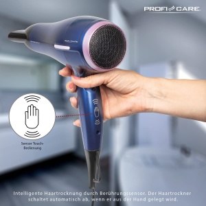 Uscator de par ProfiCare PC-HTD 3030, 2200W, cu difuzor volum, culoare albastra - Img 4