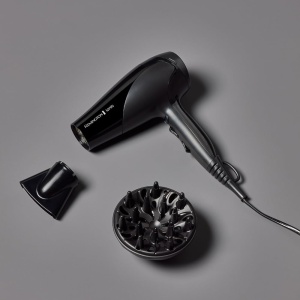 Uscator de par Remington D3198, 2200W, negru, cu difuzor si duza de styling - Img 2