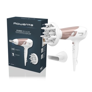 Uscator de par Rowenta CV5830, 2100W, albroz, cu difuzor si ionizare