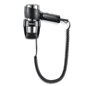 Uscator de par Valera Action Super Plus 1200W, NegruChrom, cu suport de perete
