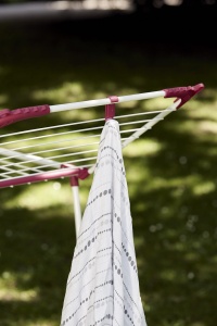 Uscator de rufe WENKO Summer Dry 13 m, metal, alb si bordeaux, 153 x 76 x 46 cm - Img 9