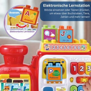 Vagon de jucarie VTech Entdecker-Eisenbahn cu 4 moduri de joc - Img 4