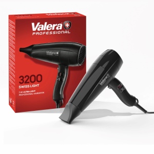 Valera, Swiss Light 3200, uscator de par profesional usor, uscator de par cu 3 setari de temperatura si buton de racire, filtru detasabil, cablu Super-Flex, 1600 W, Swiss Made - Img 3