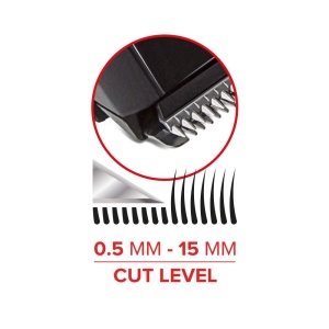 Valera, X-Cut 642.02, Aparat de tuns barba profesional, cu lame din otel inoxidabil de 32mm, 30 lungimi de taiere de la 0,5 la 15 mm, functionare fara fir sau cu sursa de alimentare, cablu USB inclus, 100-240 V, Swiss Made - Img 4
