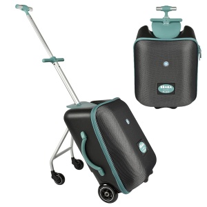 Valiza pentru copii BEABA Micro Mobility, 22L, cu scaun, albastra