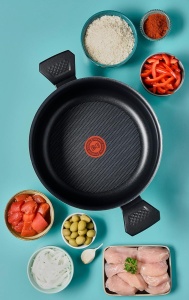 Vas de gatit Tefal B5546902, 30 cm, 12.2 l, cu capac din sticla - Img 5