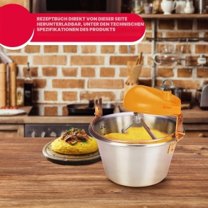 Vas electric Ardes AR24AM81 inox 28cm, 3.5L, cu mixer pentru polenta si marmelada - Img 7