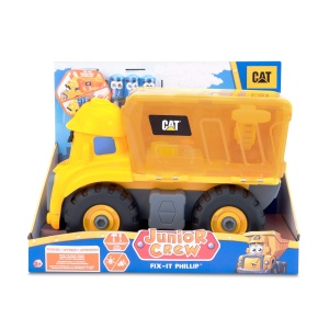 Vehicul de jucarie Caterpillar FIX-IT PHILIP, 30 cm, alb, cu unelte magnetice - Img 3