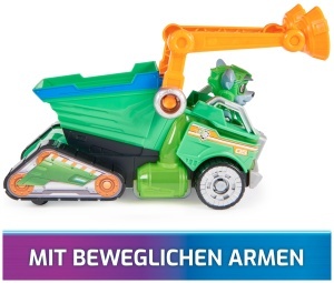 Vehicul de salvare PAW Patrol Rocky cu efecte de lumina si sunet, 17 cm - Img 5