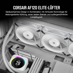 Ventilator 120mm Corsair AF120 ELITE, PWM, Alb, Silentios - Img 2