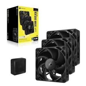 Ventilator CORSAIR RX120 MAX 120mm PWM, 2000 RPM, Negru - Img 9