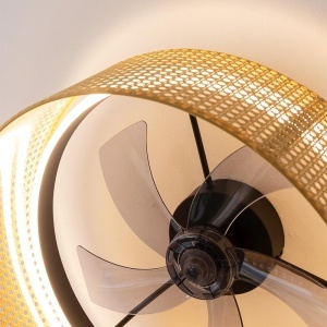 Ventilator cu lumina Cecotec LampAero 600, 20 W, bej, cu telecomanda - Img 5