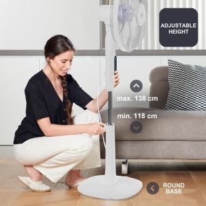 Ventilator cu picior BLACKDECKER BXEFP30E 30W 24 viteze moduri multiple timer 15h oscilatie automata - Img 7