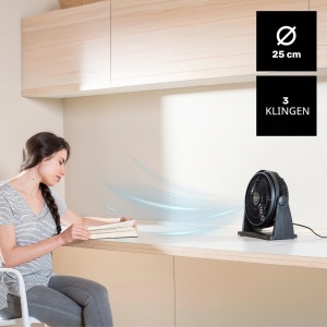 Ventilator de masa Taurus Ice Brise Mini FA6001, 25 cm, 23 W, Negru - Img 4
