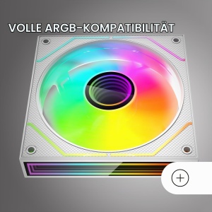 Ventilator PC Mars Gaming MF-3DPROX2R, 2x 120mm, ARGB, Alb - Img 5