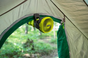 Ventilator portabil RYOBI RCF18-0, 18 V, 10 cm, verde, cu prindere gummata - Img 6