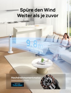 Ventilator Smart DREO, 28 dB, 4 viteze, 90 oscilatie, pentru dormitor - Img 3