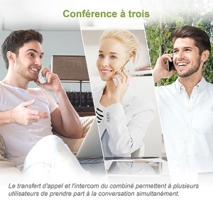 (versiunea franceza) VTech CS1501 Telefon DECT fara fir cu doua telefoane, blocare apeluri, identificare apelant/apel in asteptare, difuzor, afisaj iluminat din spate si tastatura iluminata din spate - Img 14