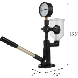 VEVOR 600 Bar Echipament de testare a injectorului 0.8L Manometru de combustibil, duza injector Echipament de testare la scara dubla Injectoare Tester Dispozitiv de diagnosticare in motor diesel - Img 2