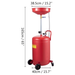 Vevor 917-02 Rezervor Ulei Uzat 75L Reglabil pe Inaltime Cu Roti pentru Mobilitate - Img 8