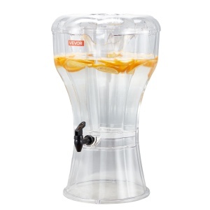 VEVOR Dispenser Bauturi 13L Transparent Material BPA-Free Robinet Antipicurare
