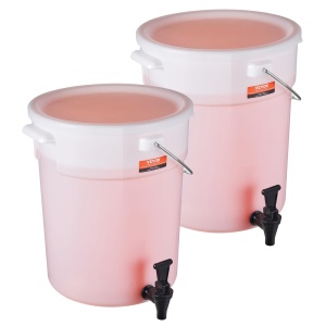 VEVOR Dispenser Bauturi 19L Plastic Capacitate Mare Set 2 Bucati
