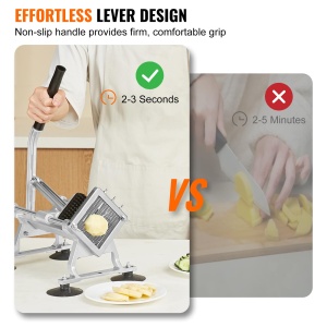 Vevor Gemuseschneider AY440-2 Manual Lame din Otel Inoxidabil Taiere Uniforma 14 Inch - Img 3