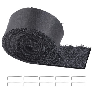 VEVOR Gummimulchmatte HJ6001 Negru 3 x 011 m Anti-iarba si Protectie Impotriva Noroiului