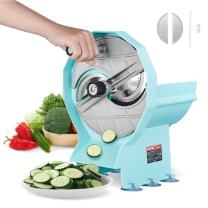 VEVOR SL-p01 Taietor manual legume si fructe grosime ajustabila 0-12 mm lame din otel inoxidabil