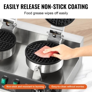 Vevor Waffeleisen Comercial XC-HF-2 2460W Antiaderent Reglaj Temperatura - Img 4