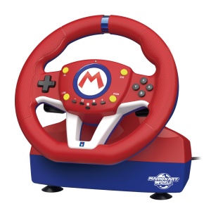 Volan de curse HORI Mario Kart Pro Mini pentru Nintendo Switch 2, cu pedale, 22cm, cablat - Img 2