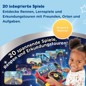 Volan Interactiv VTech Abenteuer cu LCD 2.4, 3 Moduri de Joaca, 23 Melodii - Img 3