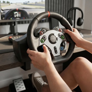 Volan pentru gaming Mars Gaming MWH-RSXTWO, 270, 13 butoane, negru - Img 8