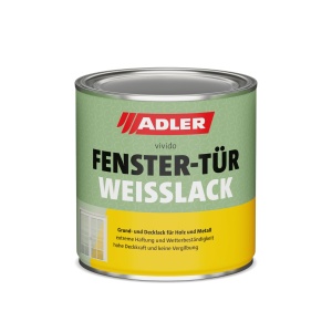 Vopsea alba mata pentru feronerie ADLER 2,5L - Acryllack pentru interior si exterior