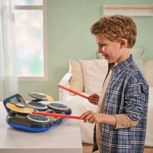 VTech Kidi DJ Drums Set Tobite Electronice cu Lumini si Bluetooth pentru Copii 6-12 Ani - Img 3