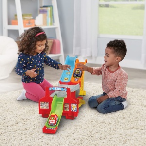 VTech TUT TUT Baby Flitzer - Rampa 4-in-1 - Set de joc cu rampa auto cu 4 optiuni de constructie si masina de curse - Pentru copii 1-5 ani - Img 5