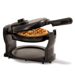 Waffeisen Bella Rotativ Belgian Placi Antiaderente Grad de Rumeneala Reglabil Negru