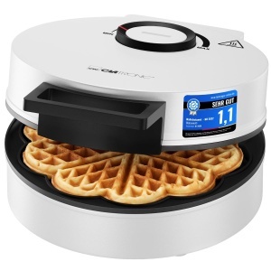 Waffeleisen Clatronic WA 3832, 1200W, Antihaft, Culoare Alb