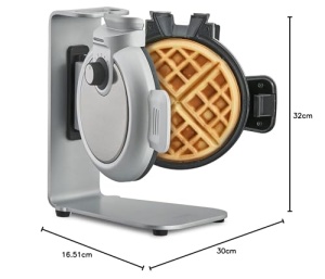 Waffle Maker CASO WaffleUp, 18 cm, 5 trepte de rumenire, culoare argintie - Img 8